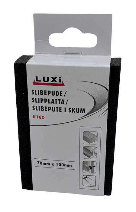 Slibepude korn 180, 70x100 mm - Luxi